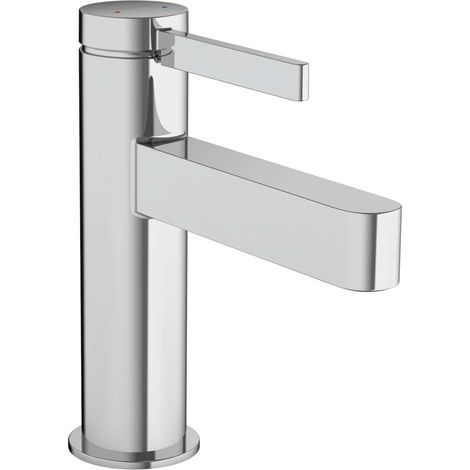 Hansgrohe Finoris - Miscelatore da lavabo 100, sistema di scarico Push-Open, EcoSmart, cromo 76010000 (1/5)