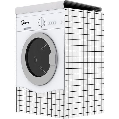 Housse de machine à laver imperméable avec revêtement argenté, sac à linge en tissu-AquaForge (1/5)