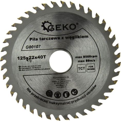 Hoja de sierra para madera 125x22x40T(200) (1/3)