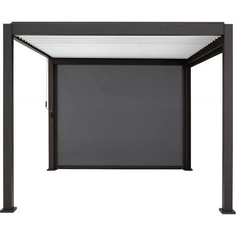 SANS MARQUE Store déroulant gris anthracite 2.79 x 2.36 pour pergola Prima 4x3