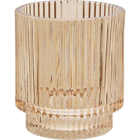 Pot à Brosse à Dents en Verre "Solis" 9cm Ambre (1/3)
