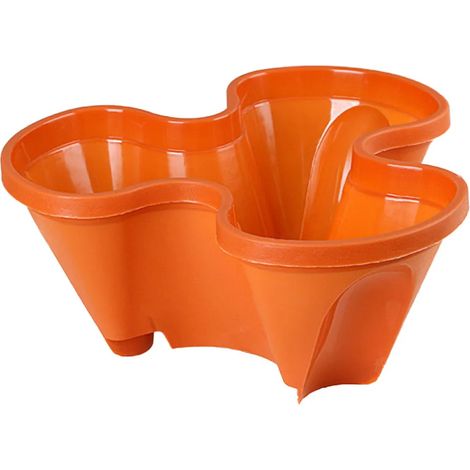 Pot de fleurs antidérapant et polyvalent en plastique robuste, vertical, disponible en plusieurs modèles, jardinières et articles ménagers. (1/5)