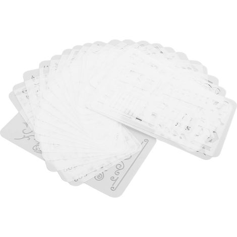 Gabarits de dessin creux en PET (24 pièces) pour loisirs créatifs
