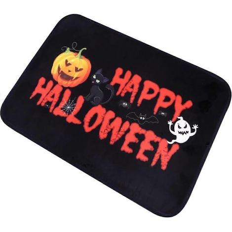 tapis de sol antidérapant Halloween, tapis d'extérieur, tapis citrouille, tapis de sol extérieur. (1/5)