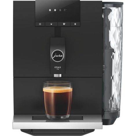 Máquina de café espresso molinillo - JURA - ENA 4 - 1450 W - 125 g - 1,1 L - 4 especialidades - Negro brillante