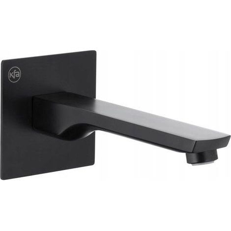 Kfa Mokait Black grifo de bañera negro mate empotrado