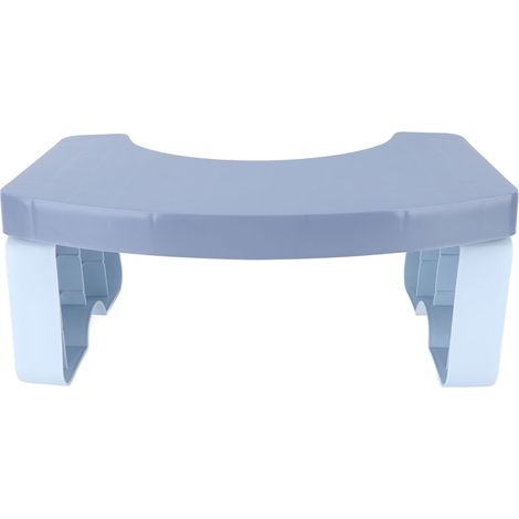 Tabouret de toilette pliable en PP, tabouret de toilette portable pour les voyages, bleu (1/5)