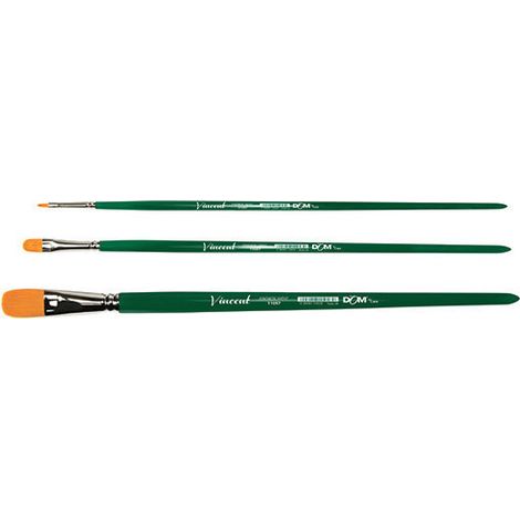 CWR Pennello Vincent N.12 Sintetico Ovale Manico Lungo Verde