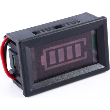 Indicateur de Niveau de Batterie 12V avec LED - Testeur de Capacité pour Batteries au Plomb (1/5)