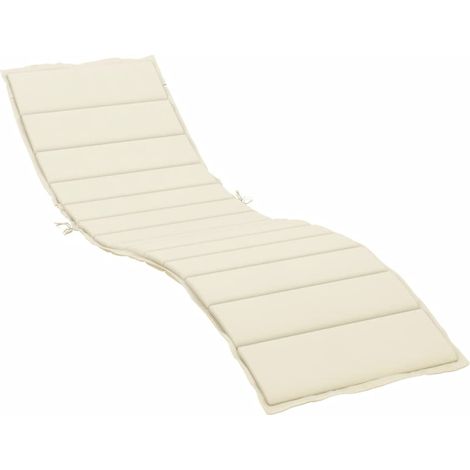 Maison Exclusive - Sonnenliegen-Auflage Creme 200x50x3 cm Oxford-