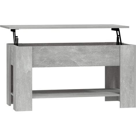 Maison Exclusive - Tavolino Salotto Grigio Cemento 101x49x52 cm Legno Multistrato