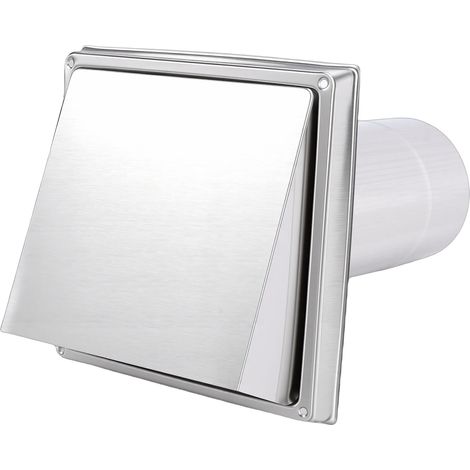 Couvercle de sortie sèche-linge 4 pouces inox 304 extérieur avec tuyau amovible pour salle de bain cuisine garage abri (1/5)