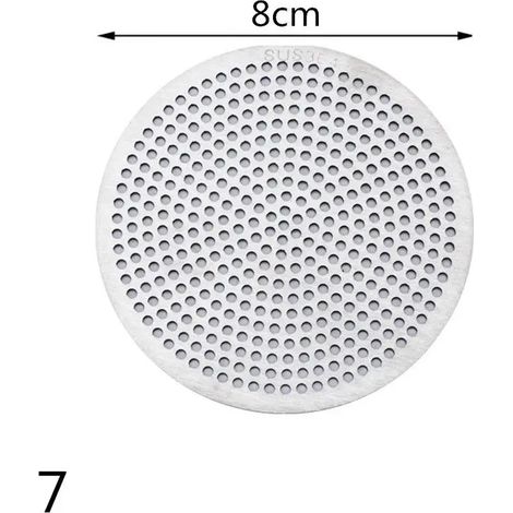 (7-8cm)1Pc Round 304 Stainless Steel Sink Strainer Drains Cover Hair Filter Kitchen Bathroom Balcony Toilet Sewer Isolation Net (1/4)