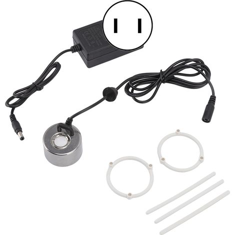 Brumisateur ultrasonique en acier inoxydable pour bassin, rocaille, aquarium, vase, décoration de bassin, 110-240 V, prise américaine (1/5)