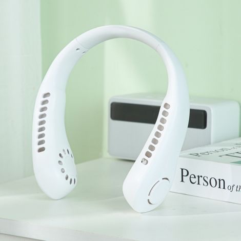Ventilateur portable à 3 vitesses sans pales, à suspendre autour du cou, grande capacité 2600 mAh, climatiseur paresseux USB, petit ventilateur portatif (1/5)