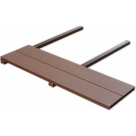 Terrassendiele 6 pcs Braun WPC