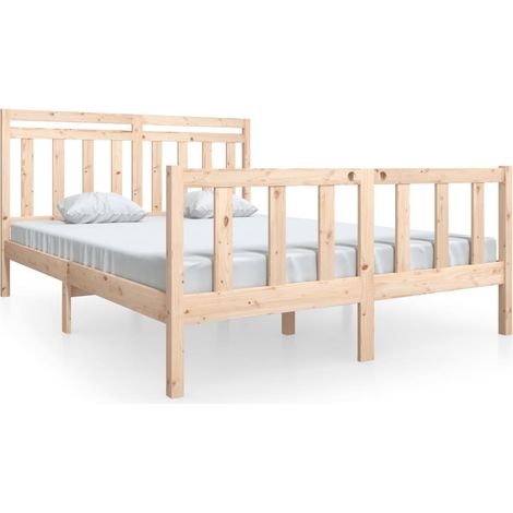 Maison Exclusive - Estructura de cama de madera maciza 160x200 cm