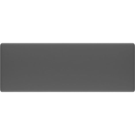 Lavabo carré à trop-plein Gris foncé mat 41x41 cm Céramique