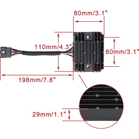 The voltage regulator rectifier is suitable for GSXR600 2001-2005 32800-33E10 32800-33E20. (1/4)