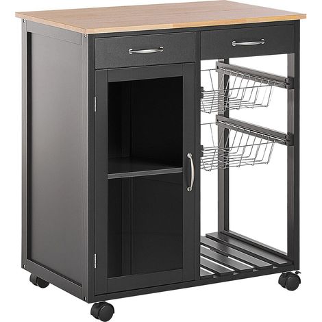 Servierwagen BOVES Schwarz