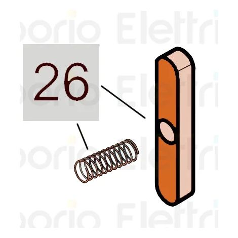 746/844 - groupe languette et ressort - FAAC 63003337 (1/3)