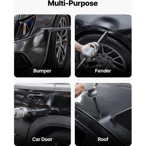 Kit de Débosselage de Carrosserie, Marteau à Inertie 13-en-1, Outil de Réparation de Bosses avec Étui de Transport, Tige d'Extensio… (1/5)