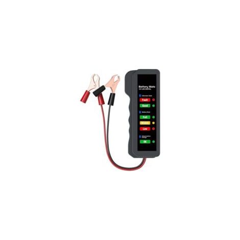unidad de comprobador de baterías de coche de 12 V, comprobador de alternadores para automóviles, comprobador de baterías, analizador para comprobar el alternador y el sistema de carga de la batería, 