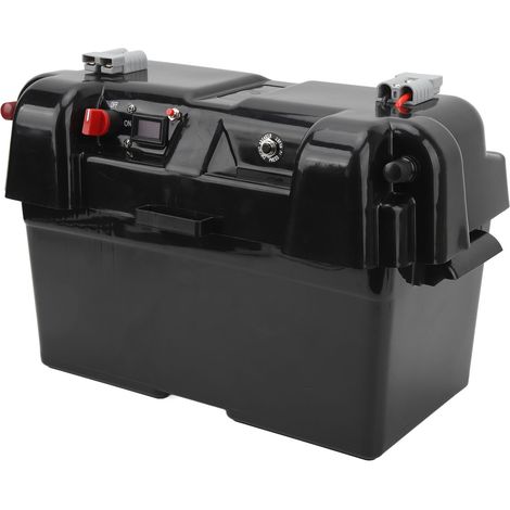 Boîtier de chargeur de batterie marine avec double prise USB 12 V, connexion rapide, indicateur de tension, centre d'alimentation intelligent pour batterie de moteur, camping-car, SUV et quad. (1/5)