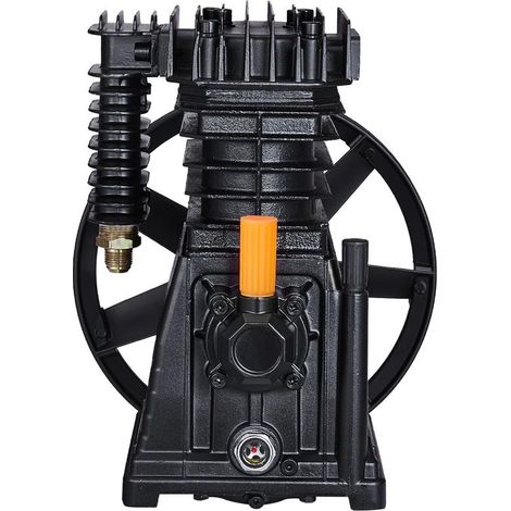 Tête de Pompe Compresseur d'Air 3 CV 2 Cylindres 164 L/min 116 PSI Aluminium à Courroie SL-265/8 (1/5)
