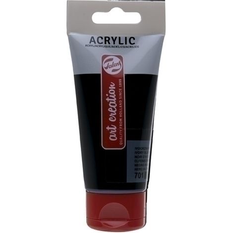 PINTURA ACRIL.TALENS 75 ml NEGRO MARFIL - Pack de 3 unidades