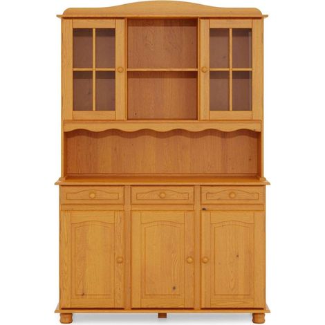 Alacena De Salon 5 Puertas Altea Madera Maciza acabado miel, 197 cm(alto)130 cm(ancho)42 cm(largo) (1/5)