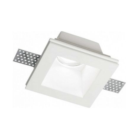 Ideal Lux Samba - Spot encastrable carré à 1 lumière, blanc, GU10 (1/3)