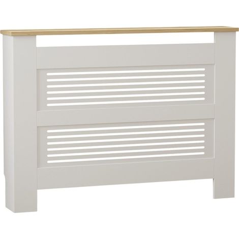 Armoire de radiateur en bois "Termora" 112 x 19 x 82 cm - ChĂŞne saphir