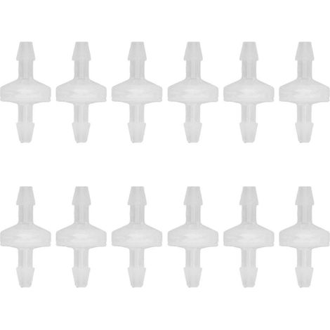 Lot de 12 clapets anti-retour pour aquarium, résistants à l'ozone et à l'huile, en polypropylène, pour aquarium et industrie chimique, 5,1 mm, YEMAA (1/5)