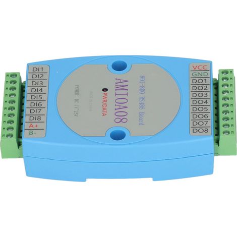 Panneau de commande de communication RS485 avec isolation par optocoupleur pour module d'entrée/sortie numérique 8DI/8DO (1/5)