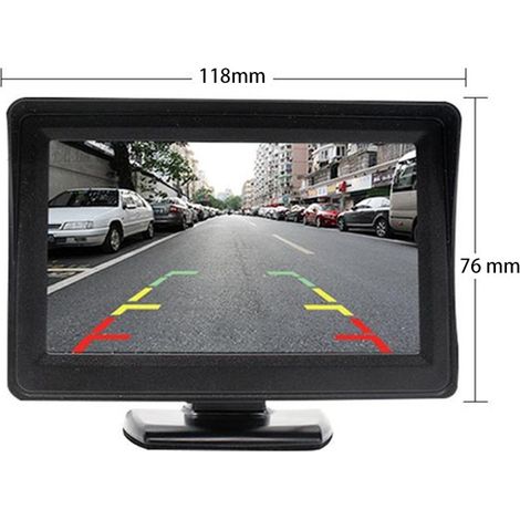 Caméra de surveillance interieur / exterieur Kit de système de caméra de recul sans pour voiture / camion / fourgonnette / pick-up / camping-car 4.3 `` système de recul de vue arrière de moniteur (1/2)