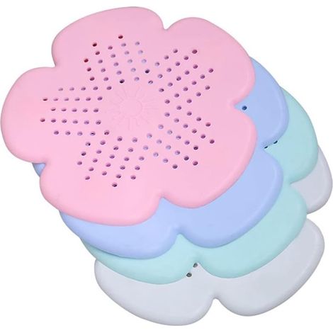Lot de 4 grilles de bonde de douche en TPR dimensions 15,5 x 15,5 cm avec filtre anti cheveux et protection anti obstruction pour douche et baignoire (1/5)