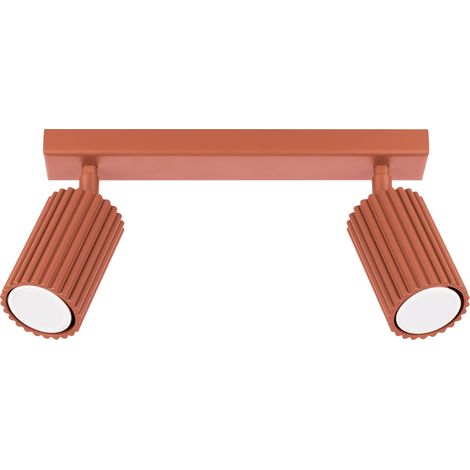 AMBER 2 GU10 RÉFLECTEUR OCRE ROUGE ALU LUMILO 16.547.37 (1/5)