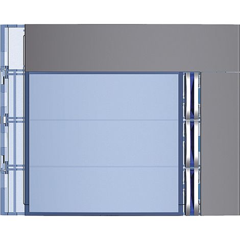 Façade Sfera New pour module électronique audio 3 appels Allstreet BTICINO 352033 (1/2)