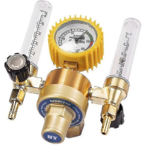Réducteur de pression argon/CO2 pour soudage MIG/TIG, débitmètre, vanne de régulation de gaz, régulateur de gaz à double tube à bulles
