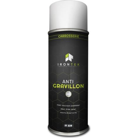 IRONTEK - Anti gravillon en spray gris - 400ml - IT229 - Ce produit de marque Irontek est neuf. (1/2)