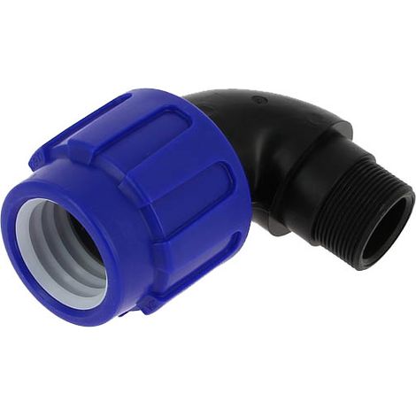 Coude compression 90° Ø50 mâle 40-49 10 bar