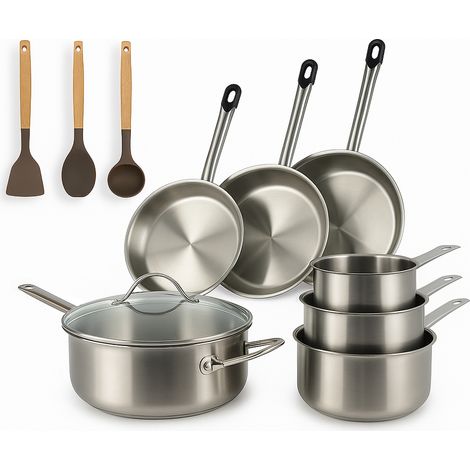 Set 10 pièces de cuisson en inox, PROFESSIONNEL (1/4)
