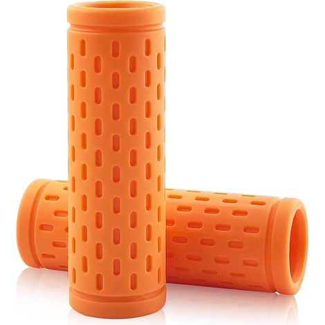 Poignées de Vélo Ergonomiques 22mm Universelles, Antidérapantes en Caoutchouc pour VTTBMXScooter Lot de 2, Adultes Enfants (1/5)