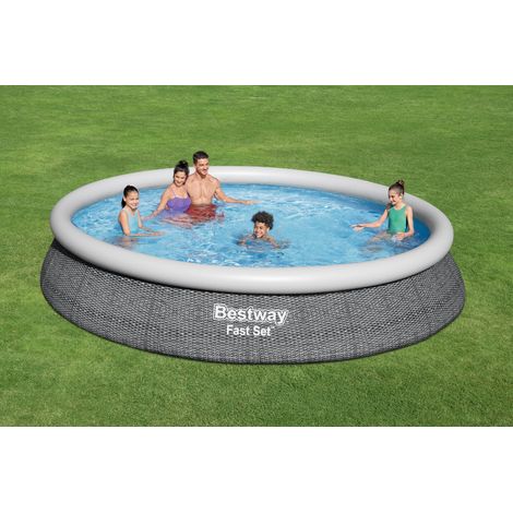 Piscina fuori terra 57313 Bestway Fast Set rotonda 457x84cm