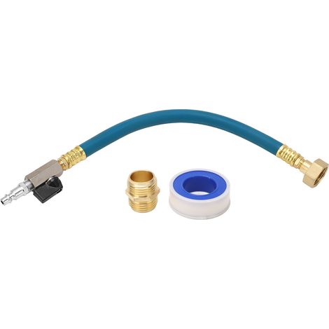 Ortviai Kit d’hivernage pour camping-car, caravane, bateau – Raccord rapide vers robinet de jardin 3/4" – Bleu