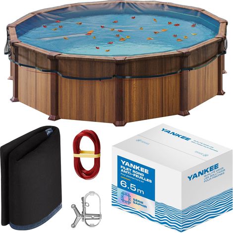 Yankee Filet à Feuilles pour Piscine Ronde - Maille 0,4 cm (1/5)
