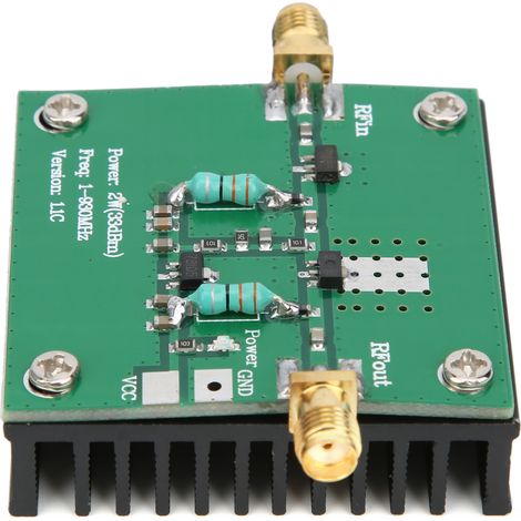 Module amplificateur RF large bande 12 V CC, plage de fréquences de fonctionnement 1-930 MHz (1/5)
