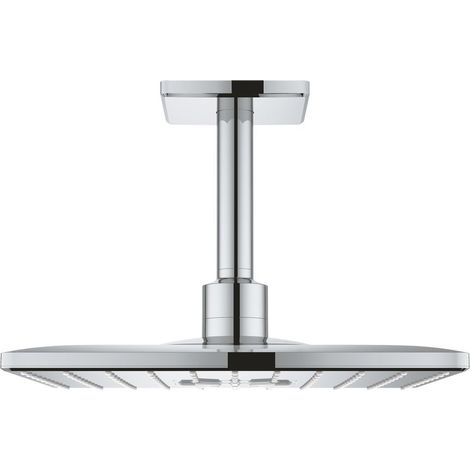 Grohe Rainshower SmartActive Cube - Rociador de ducha 310, brazo de ducha 14 cm, 2 chorros, cromo 26481000
