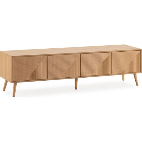 Mueble Tv Telmo 4 puertas color Roble 160 cm (1/5)